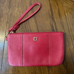 Lodis coin purse red wallet wristler
